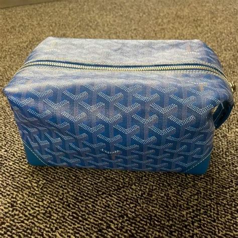 goyard toiletry bag blue|goyard overnight bag.